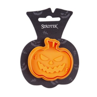 Städter Halloween Kürbis Ausstecher – 3D Präge-Ausstecher mit Auswerfer