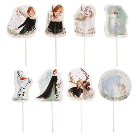 deKora Disney Frozen Cupcake Topper 16 Stück – Elsa, Anna & Olaf Tortendeko | Bakeria.ch