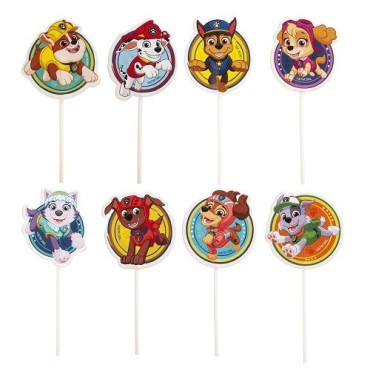 deKora Paw Patrol Cupcake Toppers 16 pcs – Chase, Skye & Marshall Cake Decorations | Bakeria.ch