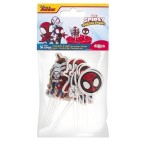 deKora Marvel Spidey Cupcake Toppers, 16 pcs