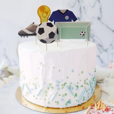 ScrapCooking Football Cake Topper Set 5 pcs – Sports Cake Decorations | Bakeria.ch