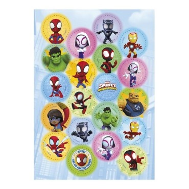 deKora Marvel Spidey Esspapier Cupcake Topper 20 Stück – Essbare Superhelden Deko | Bakeria.ch