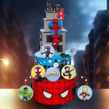 deKora Marvel Spidey Esspapier Cupcake Topper 20 Stück – Essbare Superhelden Deko | Bakeria.ch