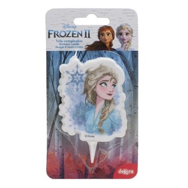 deKora Frozen Elsa Kuchenkerze 7.5 cm – Disney Geburtstagskerze für Kinder | Bakeria.ch