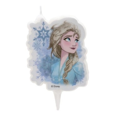 deKora Frozen Elsa Kuchenkerze 7.5 cm – Disney Geburtstagskerze für Kinder | Bakeria.ch
