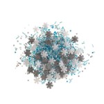 DeKora Snowflakes Sprinkles, 100g DeKora Snowflakes Sprinkles, 100g