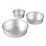 Wilton Rundes Aluminium Backformen Set 10cm, 15cm & 20cm Wilton Rundes Aluminium Backformen Set 10cm, 15cm & 20cm