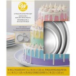 Wilton Aluminium Round Cake Pan Set 10cm, 15cm & 20cm