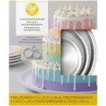 Wilton Rundes Aluminium Backformen Set 10cm, 15cm & 20cm Wilton Rundes Aluminium Backformen Set 10cm, 15cm & 20cm