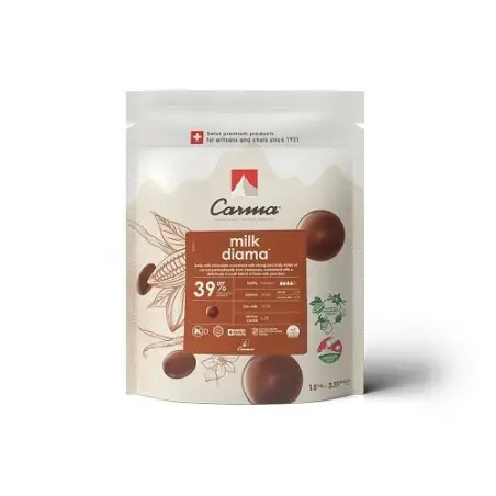 Carma Milk Diama 39% Couverture Drops 1.5kg – Swiss Milk Chocolate | Bakeria.ch