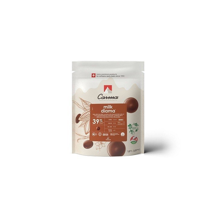 Carma Kuvertüre Tropfen Milk Diama 39% 1500g – Schweizer Milchcouverture | Bakeria.ch Carma Kuvertüre Tropfen Milk Diama 39% 1500g – Schweizer Milchcouverture | Bakeria.ch