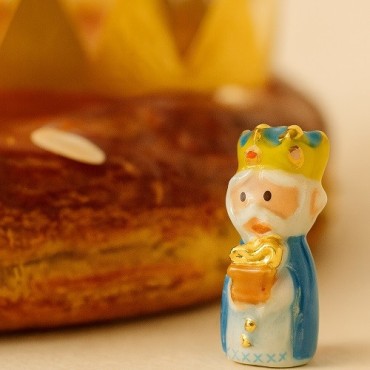 Porcelain Three Kings Figurine – Blue King 1pc | Bakeria.ch