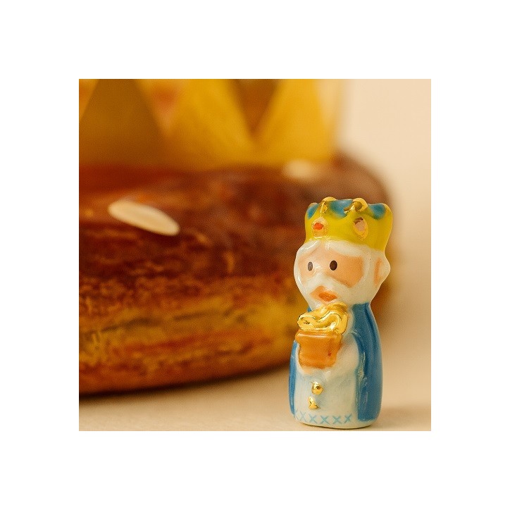 Porcelain Three Kings Figurine – Blue King 1pc | Bakeria.ch