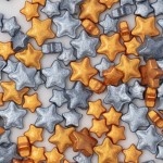 PME Sprinkle Charms – Sterne Gold & Silber 25g