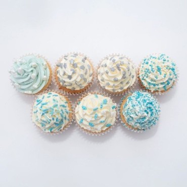 PME Frosty Christmas Sprinkles Set – 7 Assorted Edible Mixes in Blue, Silver & White (42 g)
