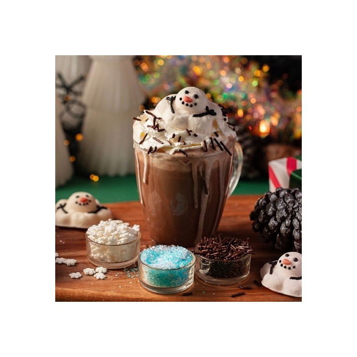 PME Hot Chocolate Melting Snowman Santa Set – Festive Cocoa Kit with Marshmallows | Bakeria.ch