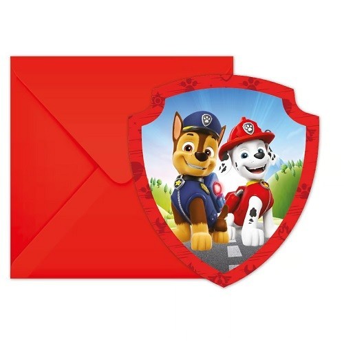 Procos Invitation Cards Paw Patrol, 6 pcs