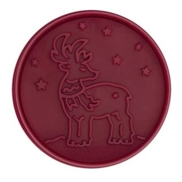Städter Reindeer 3D Cookie Cutter with Ejector & Embossing | Christmas Baking | Bakeria.ch