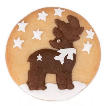 Städter Reindeer 3D Cookie Cutter with Ejector & Embossing | Christmas Baking | Bakeria.ch