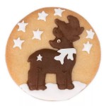 Städter Round Deer Cookie Cutter with ejector 7cm Städter Round Deer Cookie Cutter with ejector 7cm