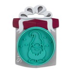 Städter Round Gnome Cookie Cutter with ejector 7cm