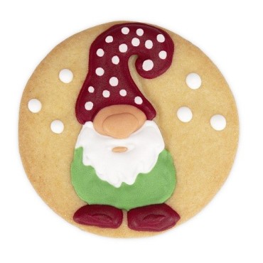 Städter Gnome Cookie Cutter with Ejector 7 cm | Christmas Cookie Cutter | Bakeria.ch