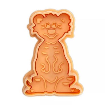 Städter Erdmännchen Ausstecher mit Auswerfer – 6 cm Tiermotiv Keksausstecher aus Kunststoff