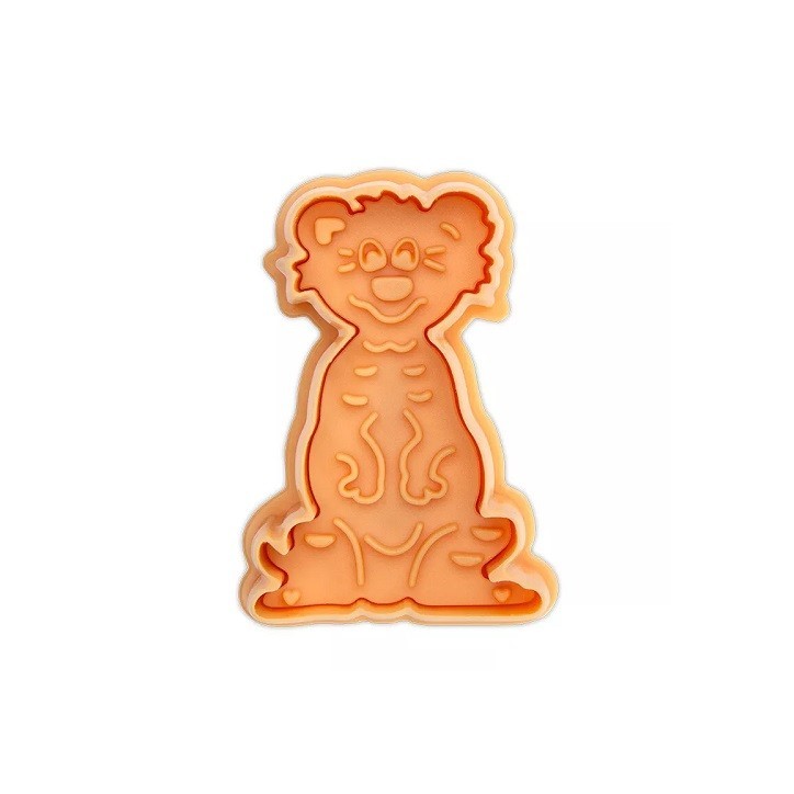 Städter Meerkat Cookie Cutter with Ejector – 6 cm Embossed Animal Cookie Cutter