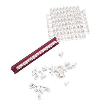 Städter Text-Präger Set – 86-teiliges Buchstaben- und Zahlen-Set für personalisierte Kekse