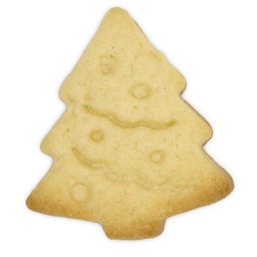 Städter Christmas Tree Cookie Cutter with Ejector – 4.5 cm Embossed Cutter on Gift Card