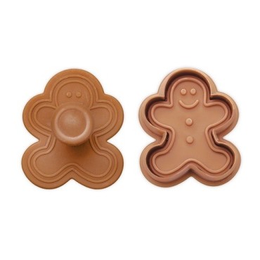Städter Gingerbread Man Cookie Cutter with Embossing – 5 cm Festive Cutter on Gift Card