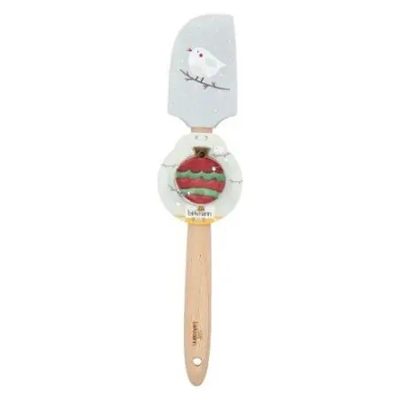 RBV Birkmann Dear Santa Spatula Bird with Bauble Cutter – Festive Baking Gift