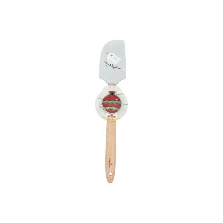 RBV Birkmann Dear Santa Spatula Bird with Bauble Cutter – Festive Baking Gift
