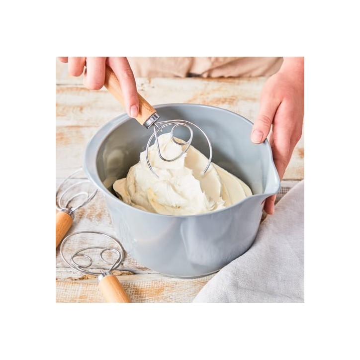 Birkmann Danish Dough Whisk 34 cm – 1 Loop Stainless Steel & Beechwood Handle Birkmann Danish Dough Whisk 34 cm – 1 Loop Stainless Steel & Beechwood Handle