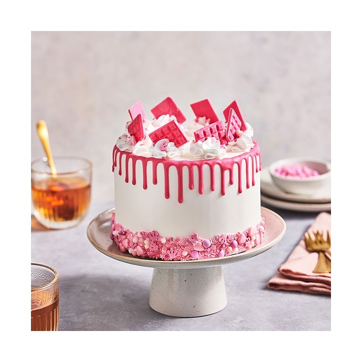 FunCakes Cake Drip Pink 180 g – Pink Vanilla Drip for Cake Decorating FunCakes Cake Drip Pink 180 g – Pink Vanilla Drip for Cake Decorating