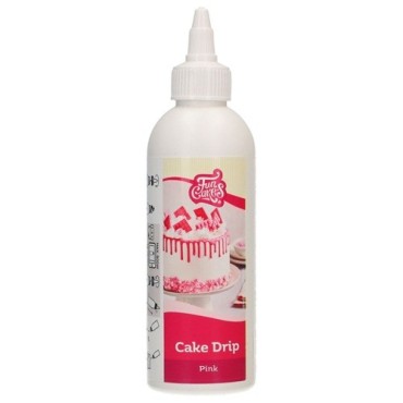 FunCakes Cake Drip Pink 180 g – Pink Vanilla Drip for Cake Decorating
