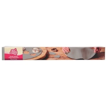 FunCakes Ready Rolled Fondant Stone Grey 430 g – Grey Fondant Disc for Elegant Cakes