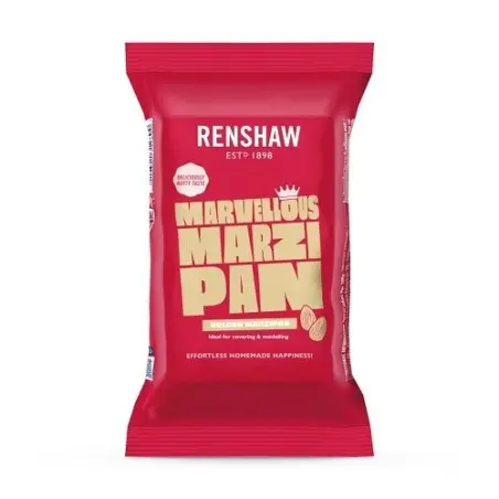 Renshaw Marzipan Gold 500 g – Golden Almond Paste for Covering & Modelling
