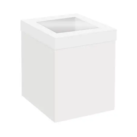 Simply Making Tall Cake Box White 35x35x30 cm – Cake Transport Box with Window