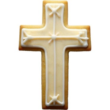 Wilton Kreuz Ausstecher 7,5x5 cm – Keksausstecher für Taufe, Kommunion & Hochzeit