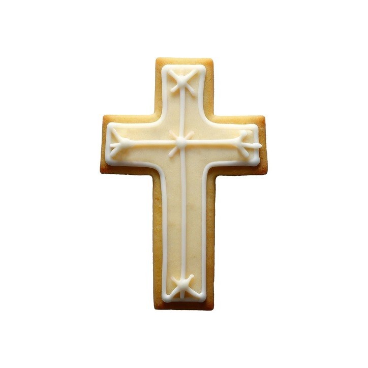 Wilton Cross Cookie Cutter 7.5x5 cm – Religious Cookie Cutter for Baptisms & Weddings Wilton Cross Cookie Cutter 7.5x5 cm – Religious Cookie Cutter for Baptisms & Weddings