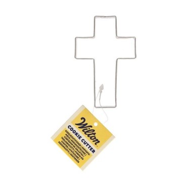 Wilton Cross Cookie Cutter 7.5x5 cm – Religious Cookie Cutter for Baptisms & Weddings