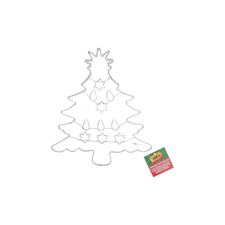 Wilton XXL Christmas Tree Cookie Cutter 19.8 cm – Large Stainless Steel Holiday Cutter