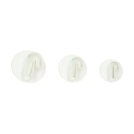Wilton Candy Cane Plunger Cutter Set of 3 – Embossed Fondant Cutters for Christmas