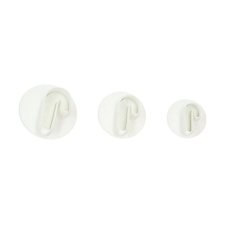 Wilton Zuckerstangen Ausstecher mit Auswerfer 3er Set – Fondant Prägeausstecher Weihnachten