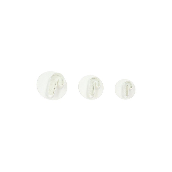 Wilton Zuckerstangen Ausstecher mit Auswerfer 3er Set – Fondant Prägeausstecher Weihnachten