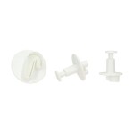Wilton Zuckerstangen Ausstecher Set mit Auswerfer, 3 Stück