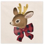 PartyDeco Reindeer Napkins, 12 pcs