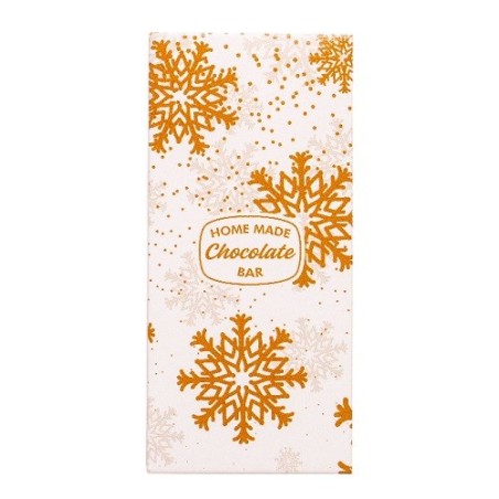 Decora Chocolate Bar Boxes Dubai Golden Snowflakes 5 pcs | Bakeria.ch