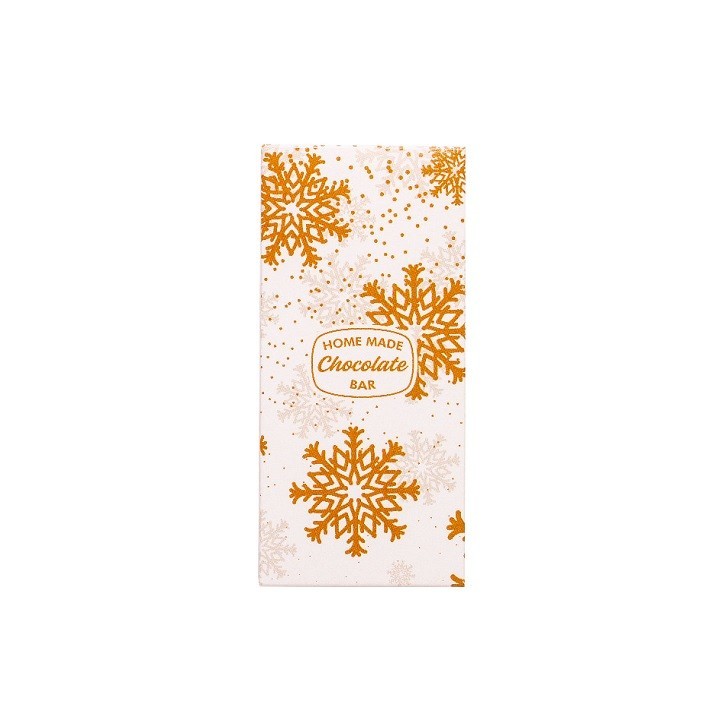 Decora Chocolate Bar Boxes Dubai Golden Snowflakes 5 pcs | Bakeria.ch